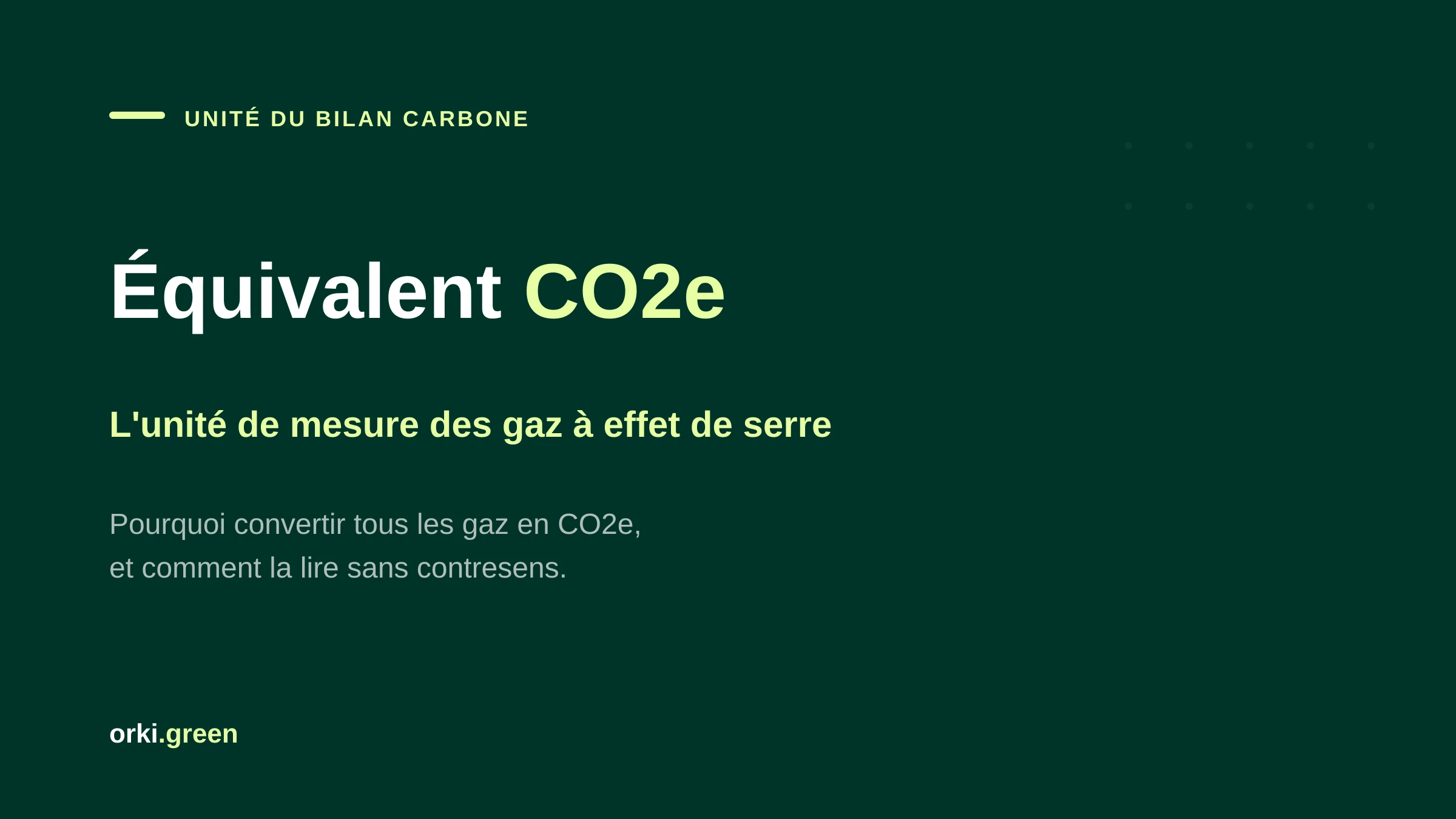 Tonne équivalent CO2 (teq CO2 / CO2e) : définition, calcul et conversion