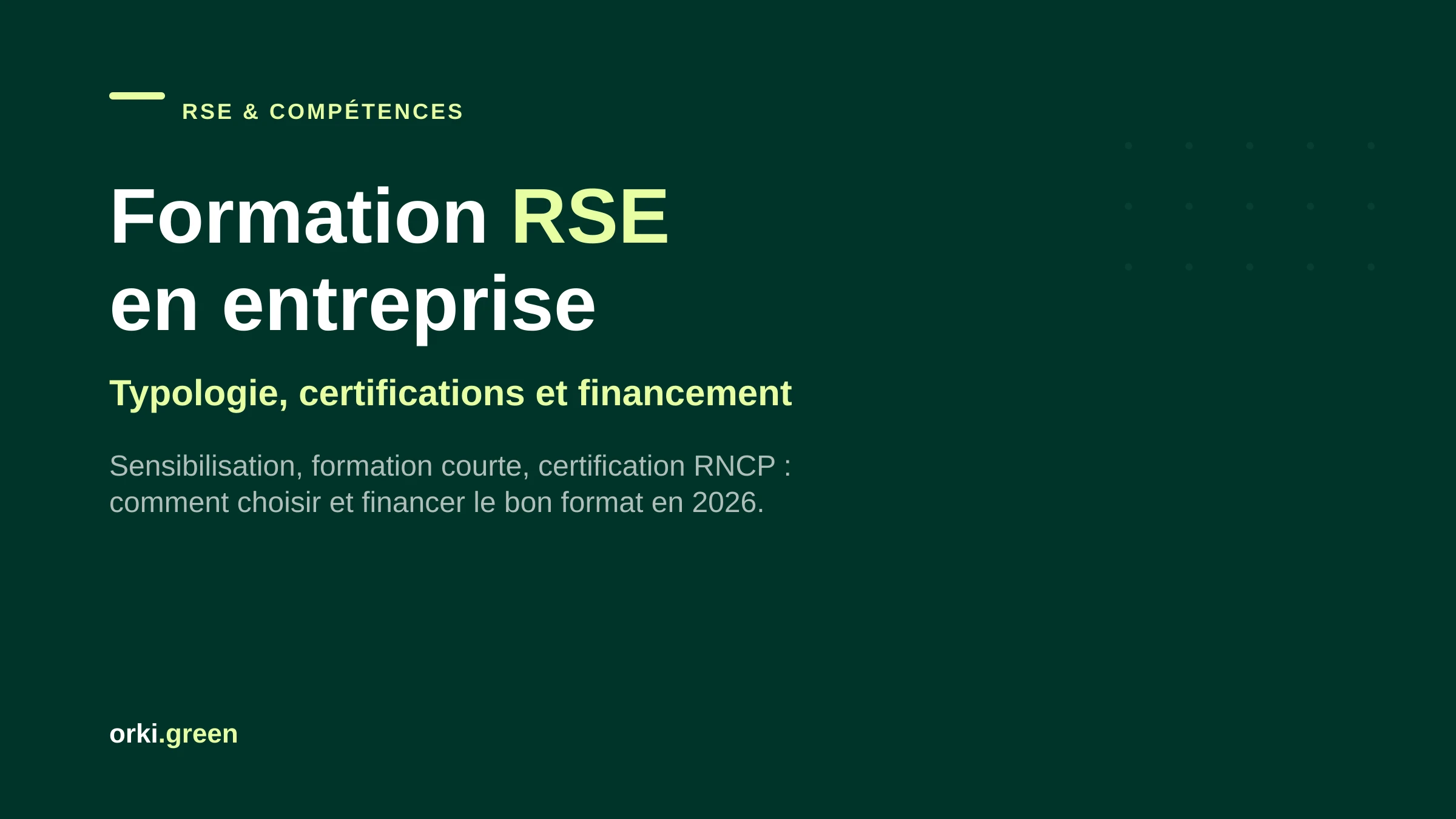 Formation RSE en entreprise : typologie, certifications reconnues et méthode de choix
