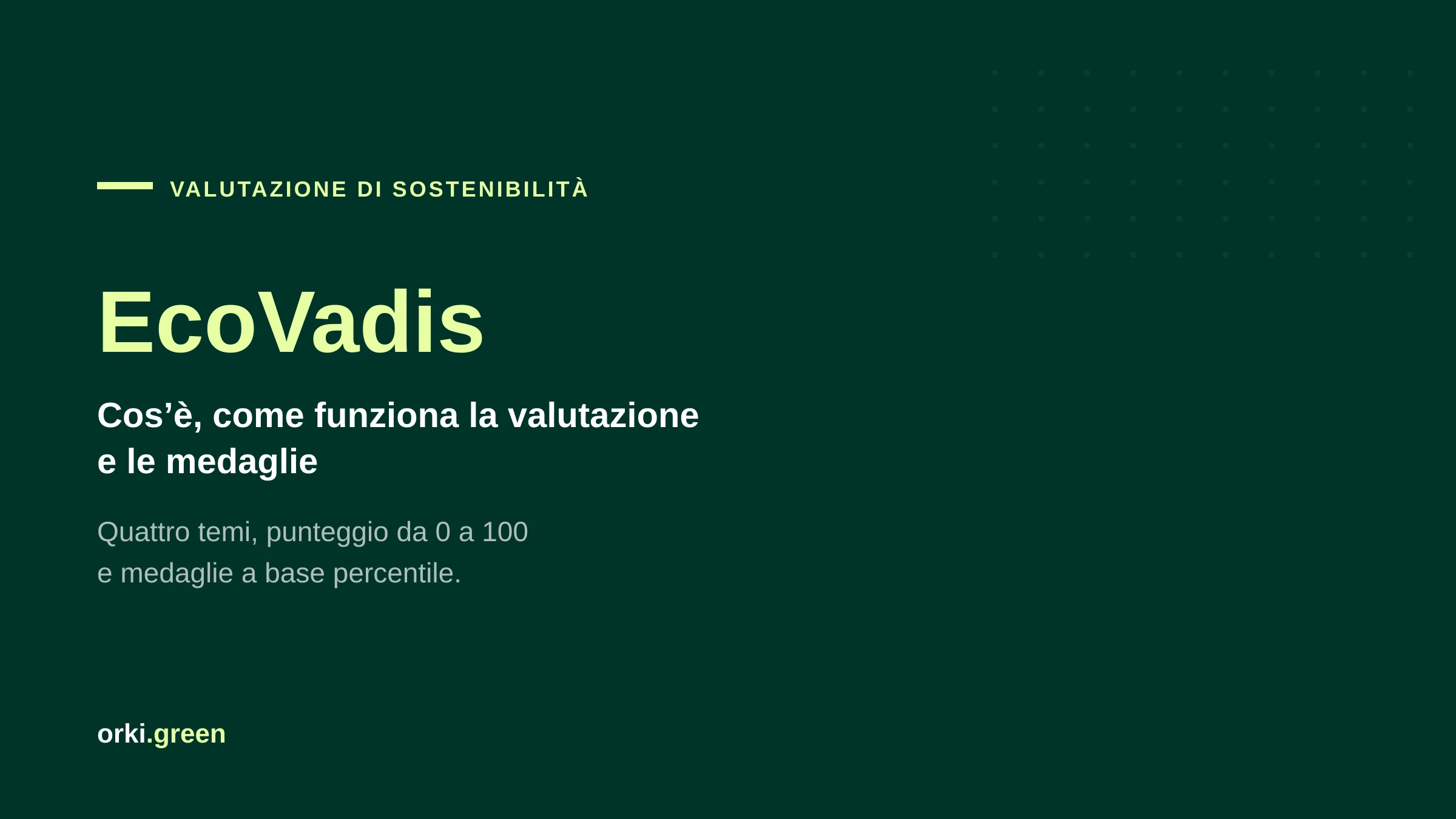 EcoVadis: cos'è, come funziona la valutazione e le medaglie