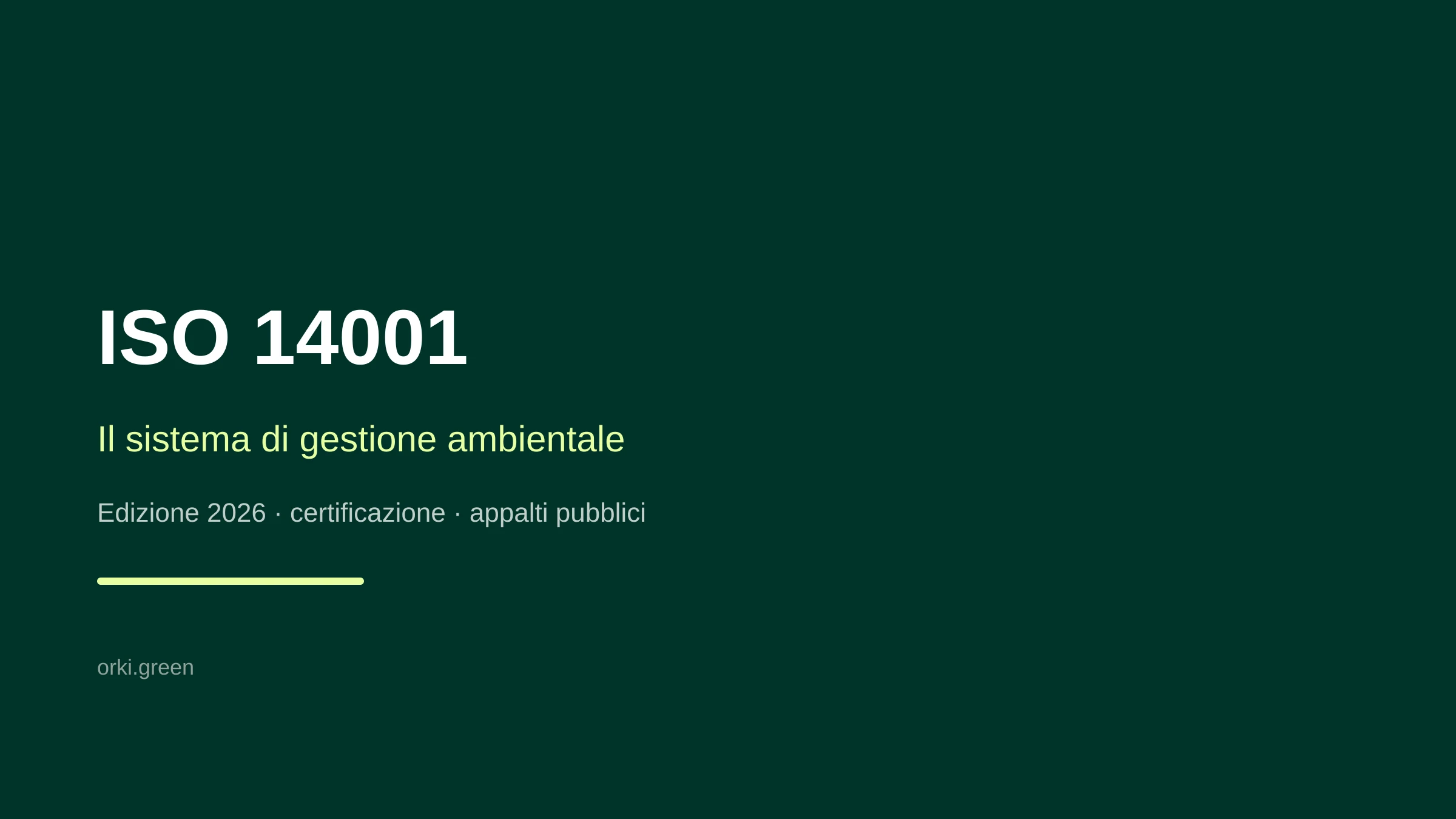 ISO 14001: cos'è la certificazione del sistema di gestione ambientale