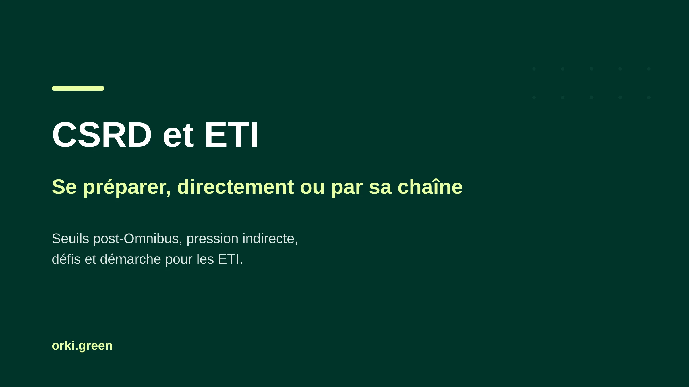 Pourquoi les ETI doivent se préparer à la directive CSRD : bilan carbone et reporting obligatoire